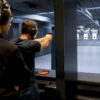 Indoor range lanes with supervised visitors