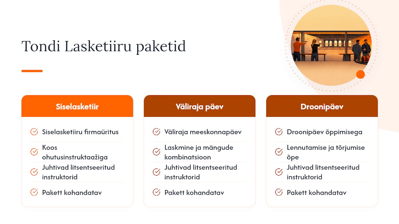 Kuidas Tondi Lasketiir aitab kliendiüritust ellu viia — overview diagram