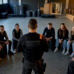 Noored kuulavad sünnipäevapeo korraldaja juhiseid