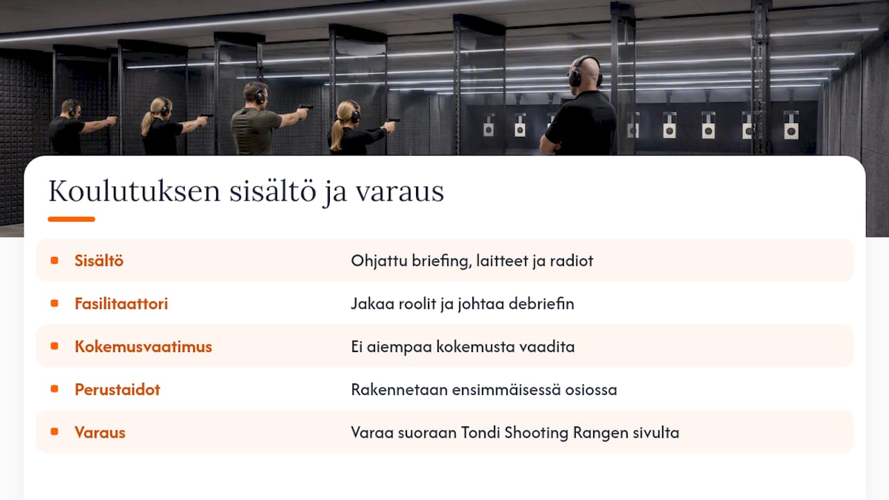 Tondi Lasketiirin droneturvallisuus koulutus: sisältö ja varaus — overview diagram