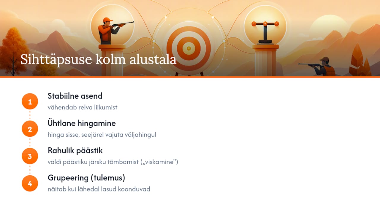 Laskmise täpsuse kolm põhialust