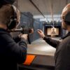Supervised shooter training inside Tallinn range