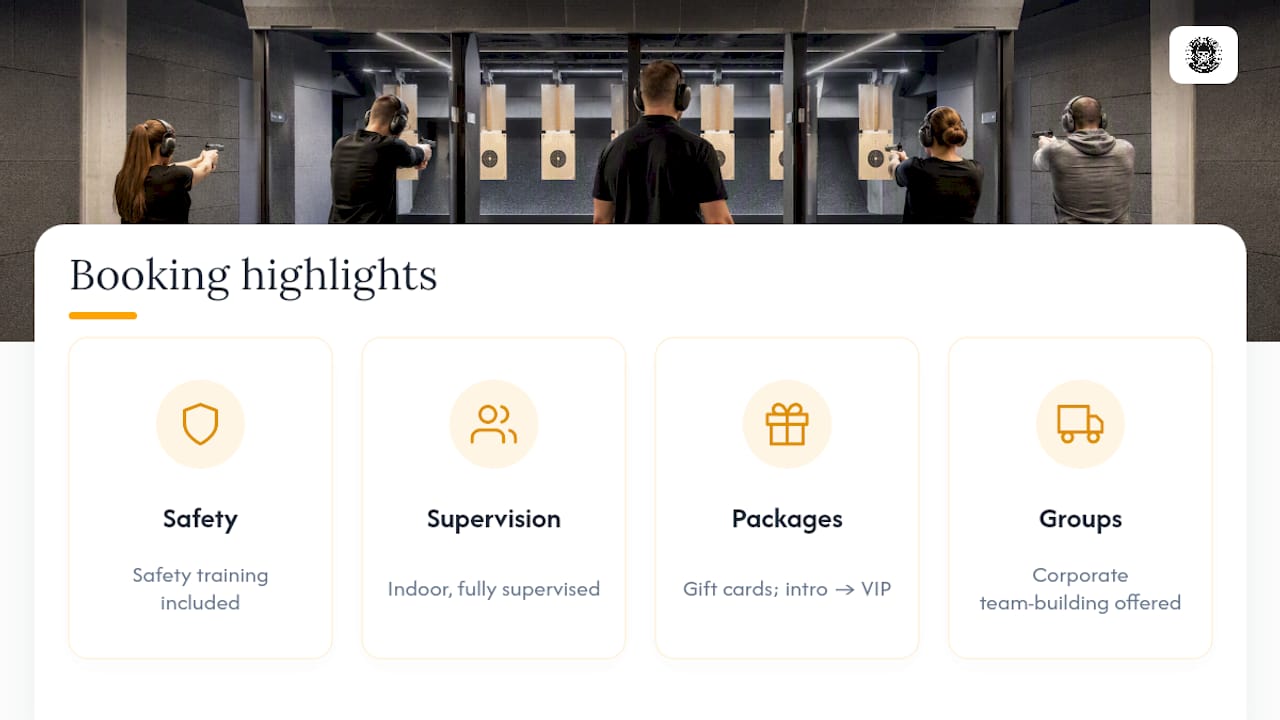 Ready to Book Your Session at Tondi Shooting Range — overview diagram