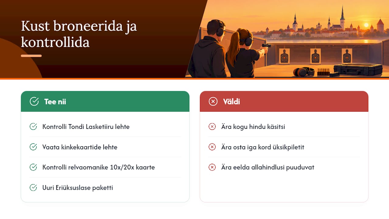 Kust broneerida ja kuidas hinda kohe kontrollida? — overview diagram