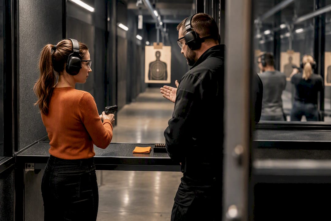 Solo visitor during supervised range session